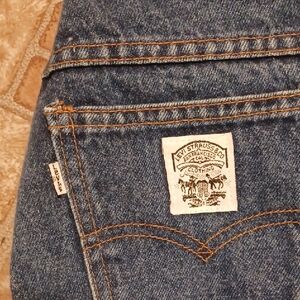 Vintage White Tag Levi's Two Horse Patch Size 11, 27x27x11 High Rise